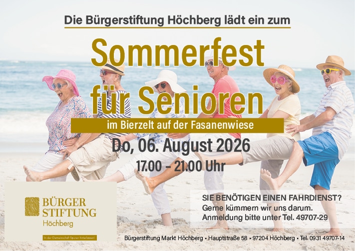 Sommerfest für Senioren auf der Fasanenwiese